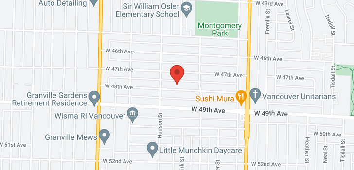 map of 1225 W 48TH AVENUE